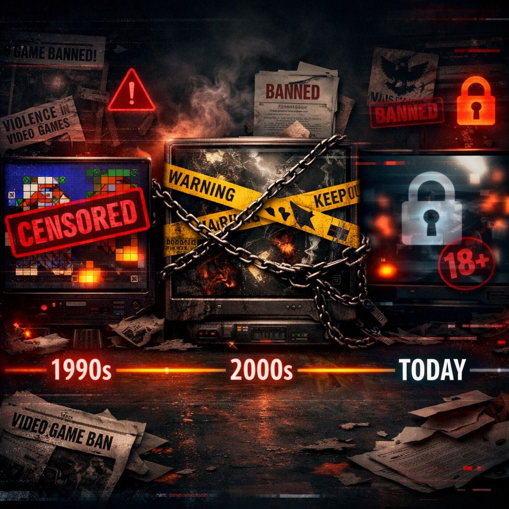 History of banned video games