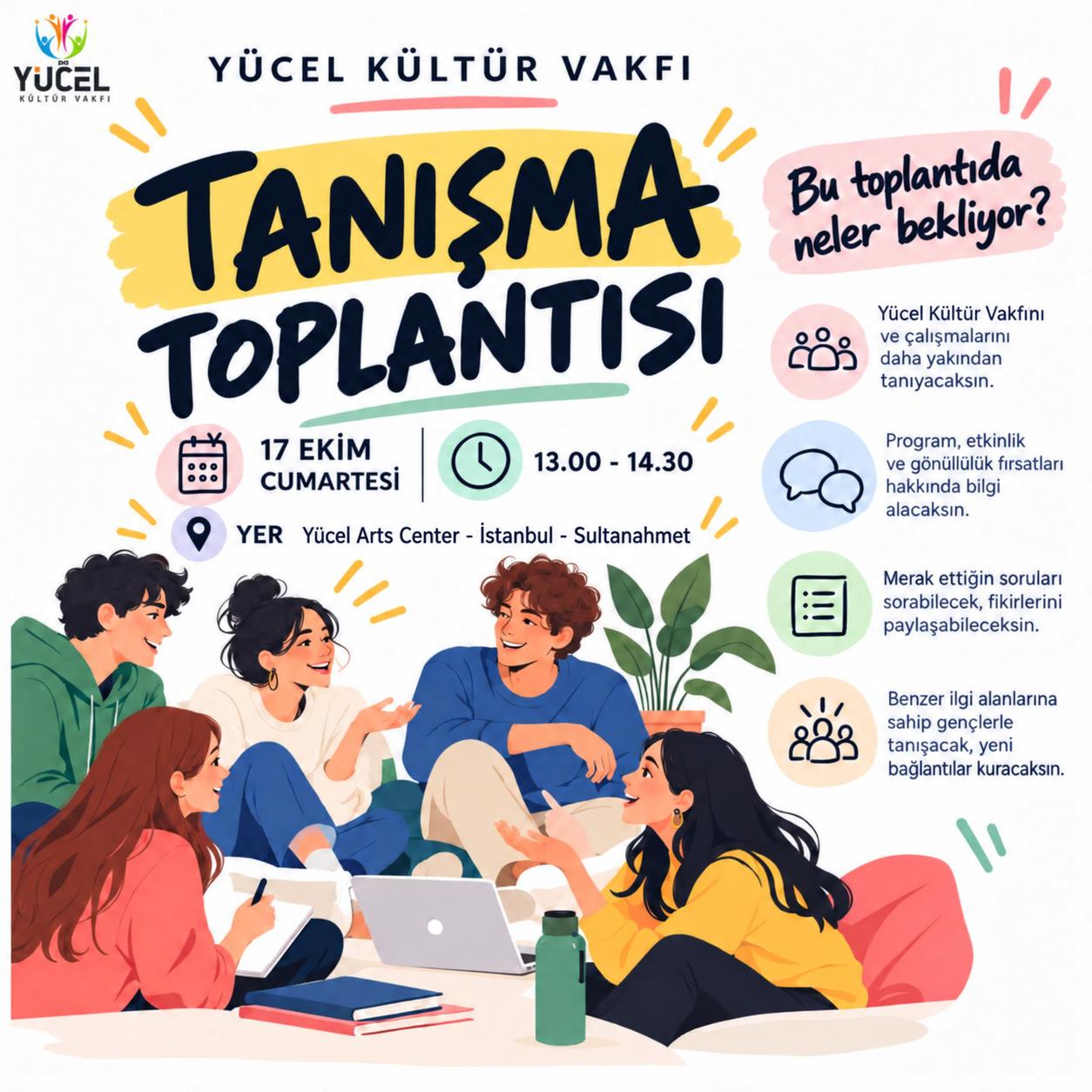 Yücel Kültür Vakfı Tanışma Toplantısı’na Davetlisin!