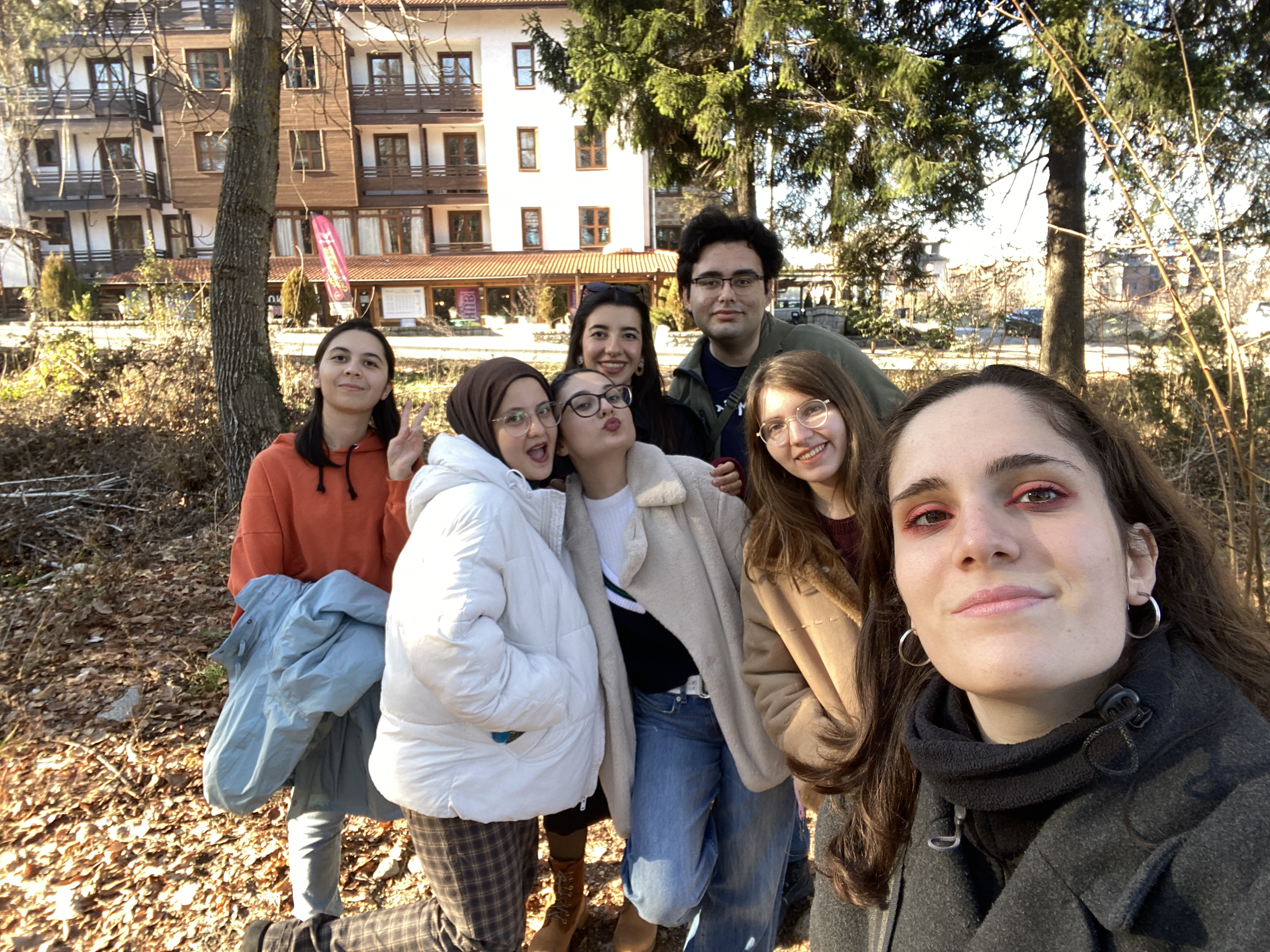 Field work in the streets of Bansko during Quiet Quest